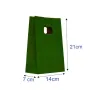 Sacosa kraft verde tuborg 14x7x21 cm