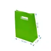 Sacosa hartie kraft verde 14x7x21 cm mâner decupat