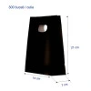 Sacosa hartie kraft neagra 14x7x21 cm