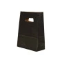 Sacosa hartie kraft neagra 14x7x21 cm