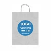 Sacoșă Hârtie Kraft Rezistent 100g/mp Personalizată 32x12x41 cm
