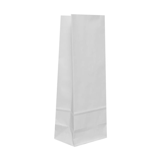 Punga KRAFT ALB  8 x 5 x 22 cm - 500g