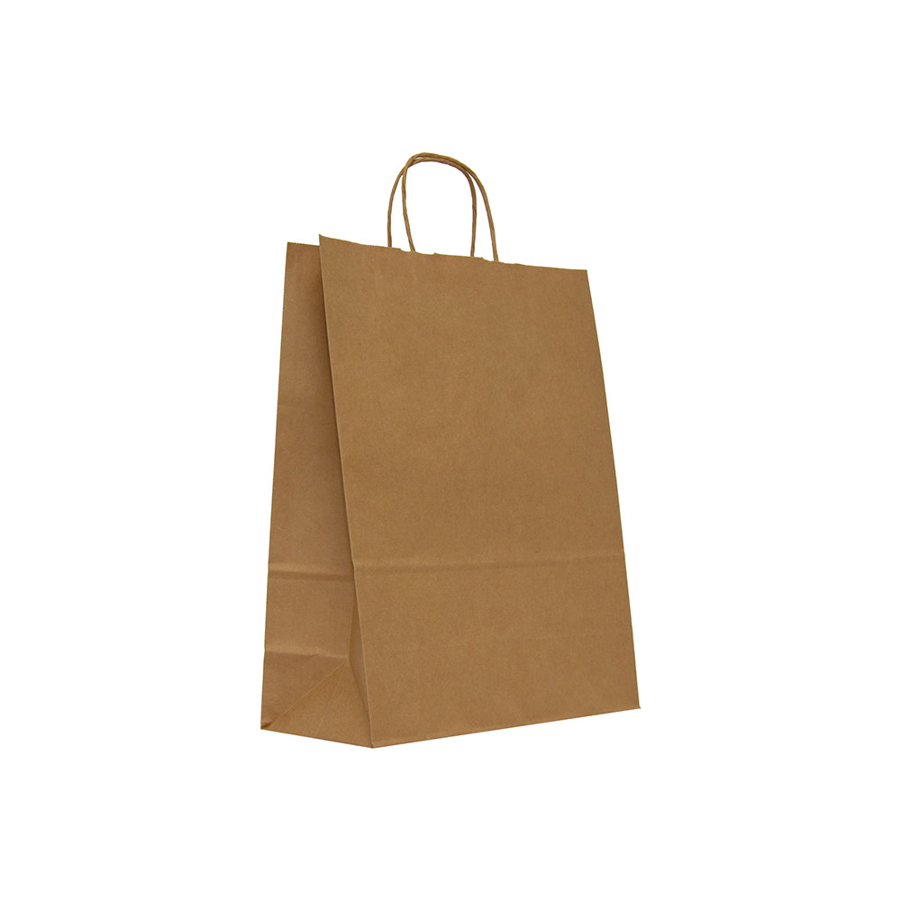 25 x 11 x 31 cm sacosa hartie kraft natur maner snur