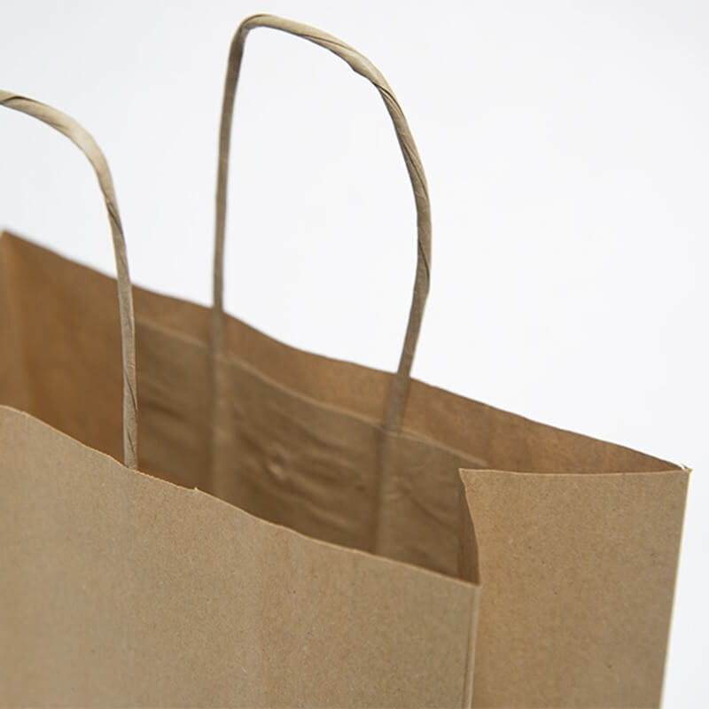 25 x 11 x 31 cm sacosa hartie kraft natur maner snur
